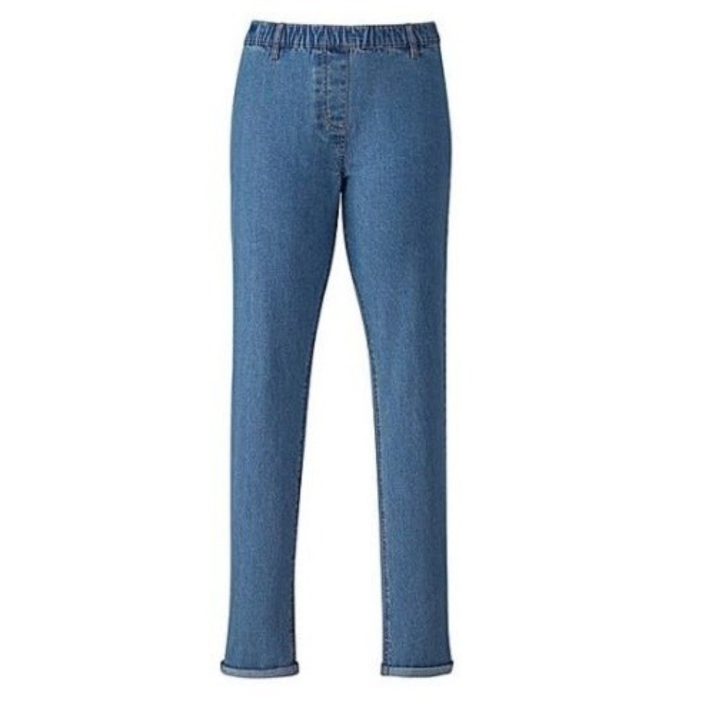 JEFFREY & PAULA SLIM LEG JEANS - BLUE SIZE 16W (NEW WITH TAGS)
